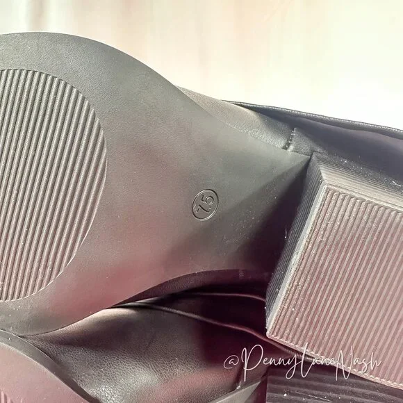 Steve Madden Lark Black Pointed Toe Ankle Booties Size 7.5M NEW - Picture 13 of 14